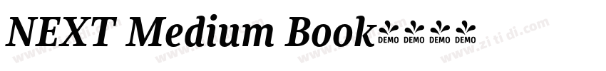 NEXT Medium Book字体转换